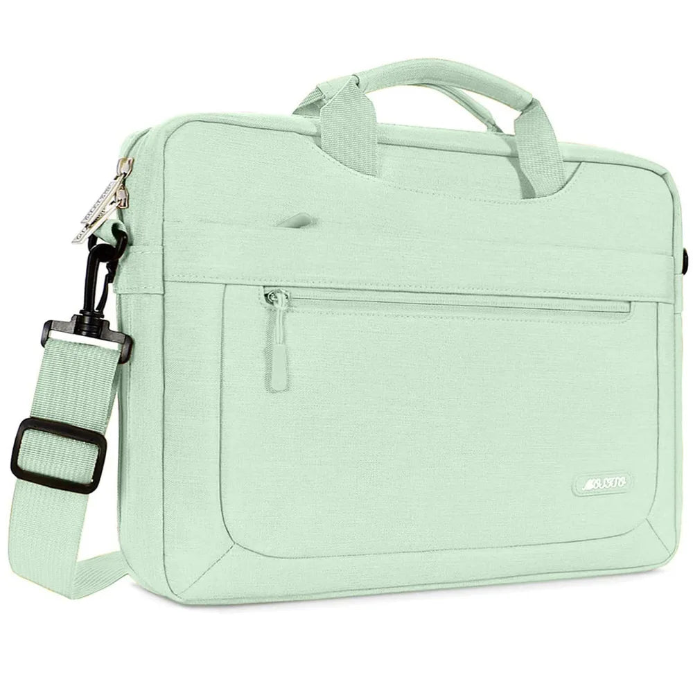 Mosiso Solid Colour Office Laptop Shoulder Bag