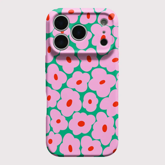 Flower iPhone Case – Hard Shockproof Bumper Cover