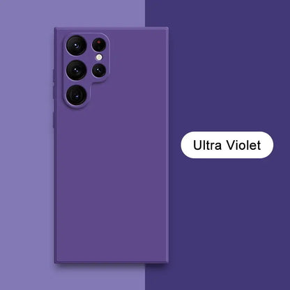 Solid Colour Liquid Silicone Phone Case (for Galaxy)