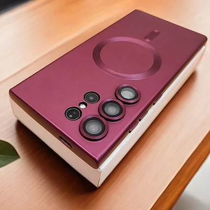 Metallic Magnetic Charging Compatible Phone Case (for Samsung)