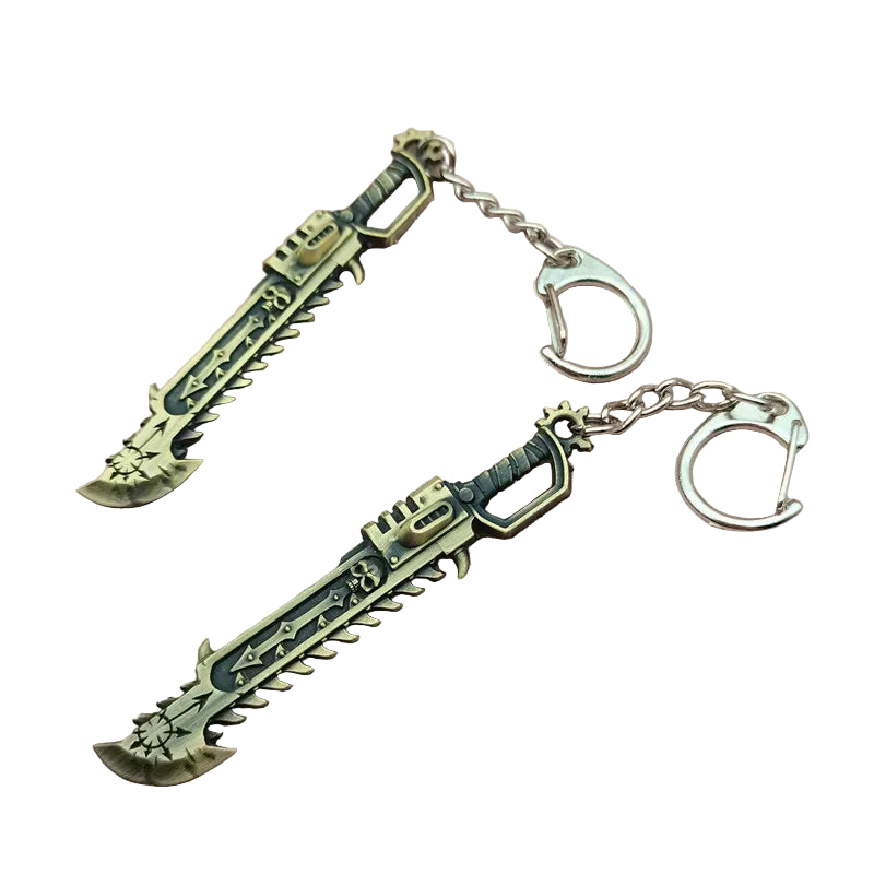 Keychain of Warhammer 40K Chain Saw