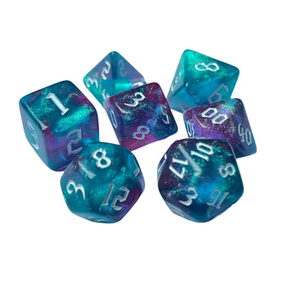7 Piece Resin Dice Sets - Colourful