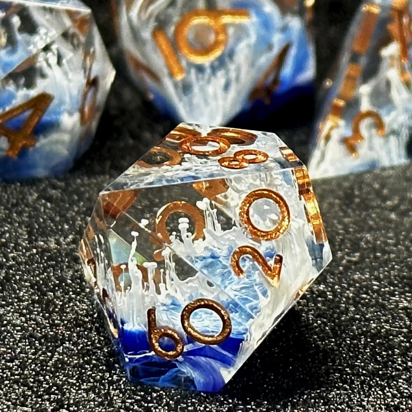 Ice Storm 7 pc Dice Set