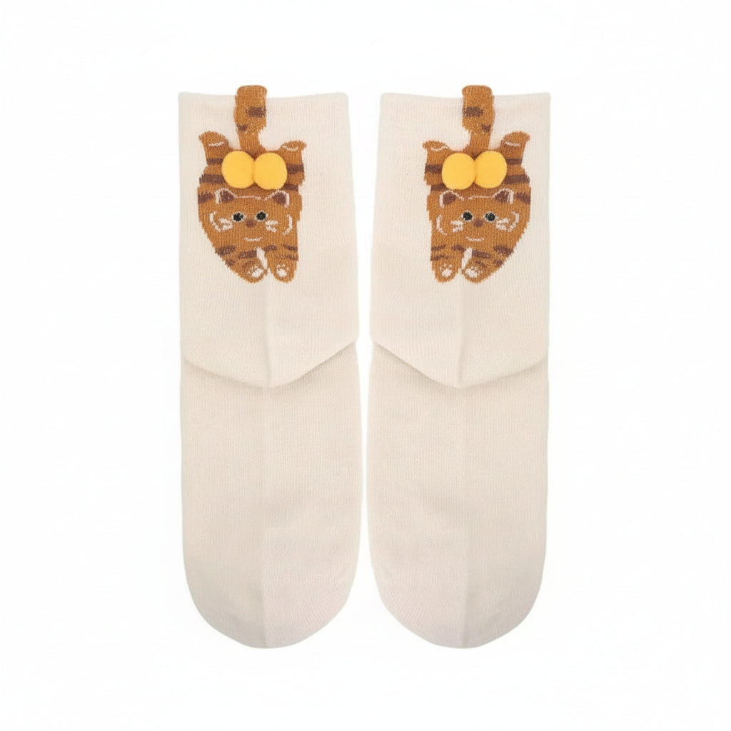 Cat Balls Funny Novelty Adult Socks