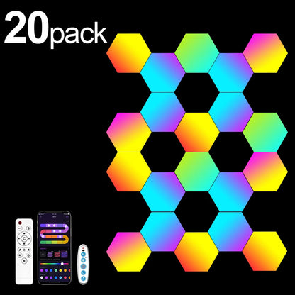 Smart Hexagonal RGB Colour-Changing Ambient Light