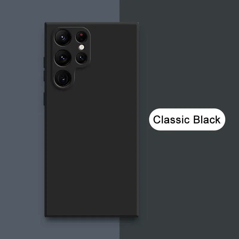 Solid Colour Liquid Silicone Phone Case (for Galaxy)