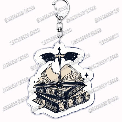 Fourth Wing Basgiath Dragon Keychain