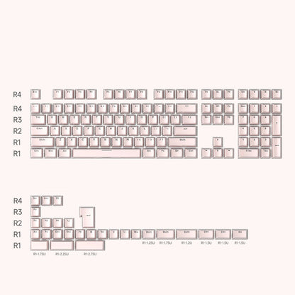 Jelly Crystal Keycaps 136 Keys for Mechanical Keyboard
