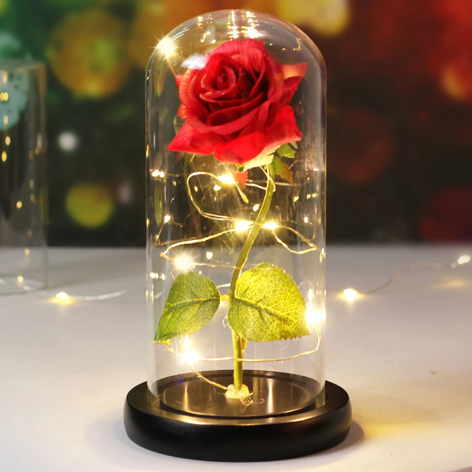 Enchanted Rose LED Dome Light