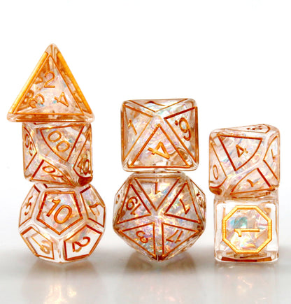 Magic Stone Resin Dice Set – Polyhedral RPG Dice