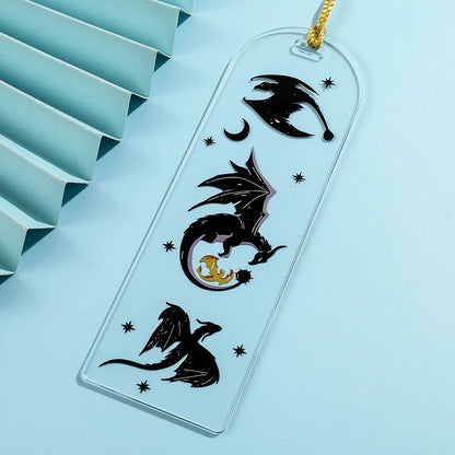 Dragon Bookmark with Tassels Inspired by Fourth Wing