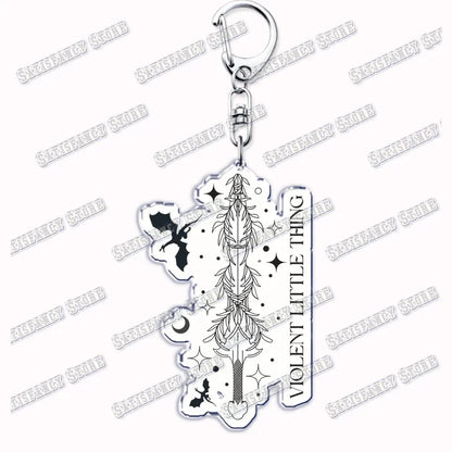 Fourth Wing Basgiath Dragon Keychain