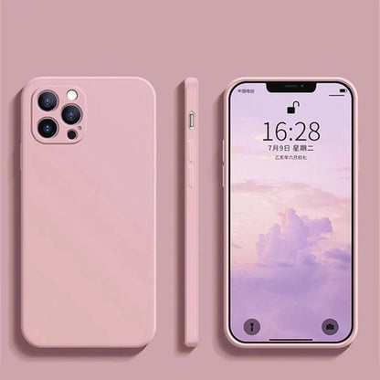 Luxury Liquid Silicone Shockproof iPhone Case - iPhone 15 Models