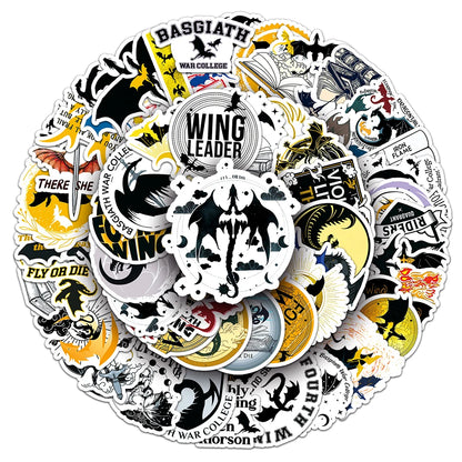 Cartoon Stickers 10/30/50pcs inspired by Fourth Wing