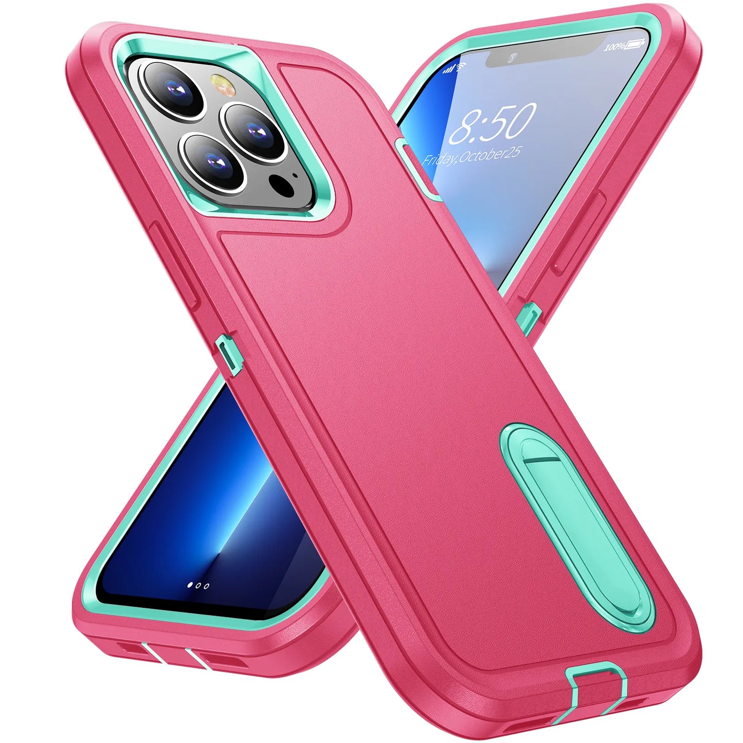 Defend Heavy Armour Shockproof iPhone Case - Hot Pink