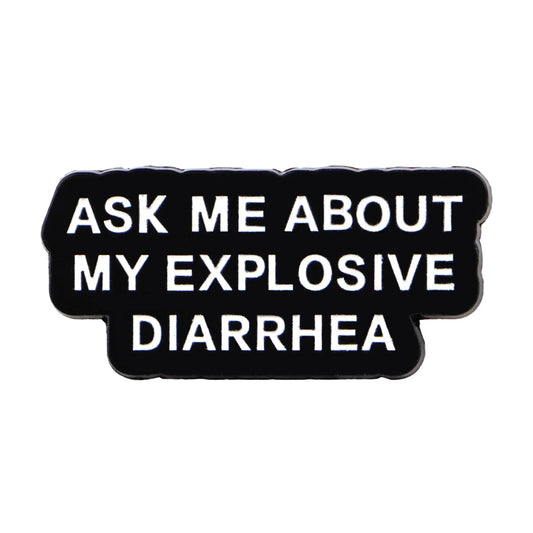 Explosive Diarrhea Funny Lapel Pin