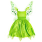 Kids Costume of Green Fairy Princess like Tinkerbell