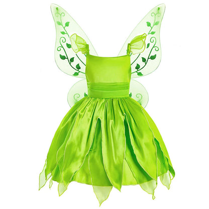 Kids Costume of Green Fairy Princess like Tinkerbell