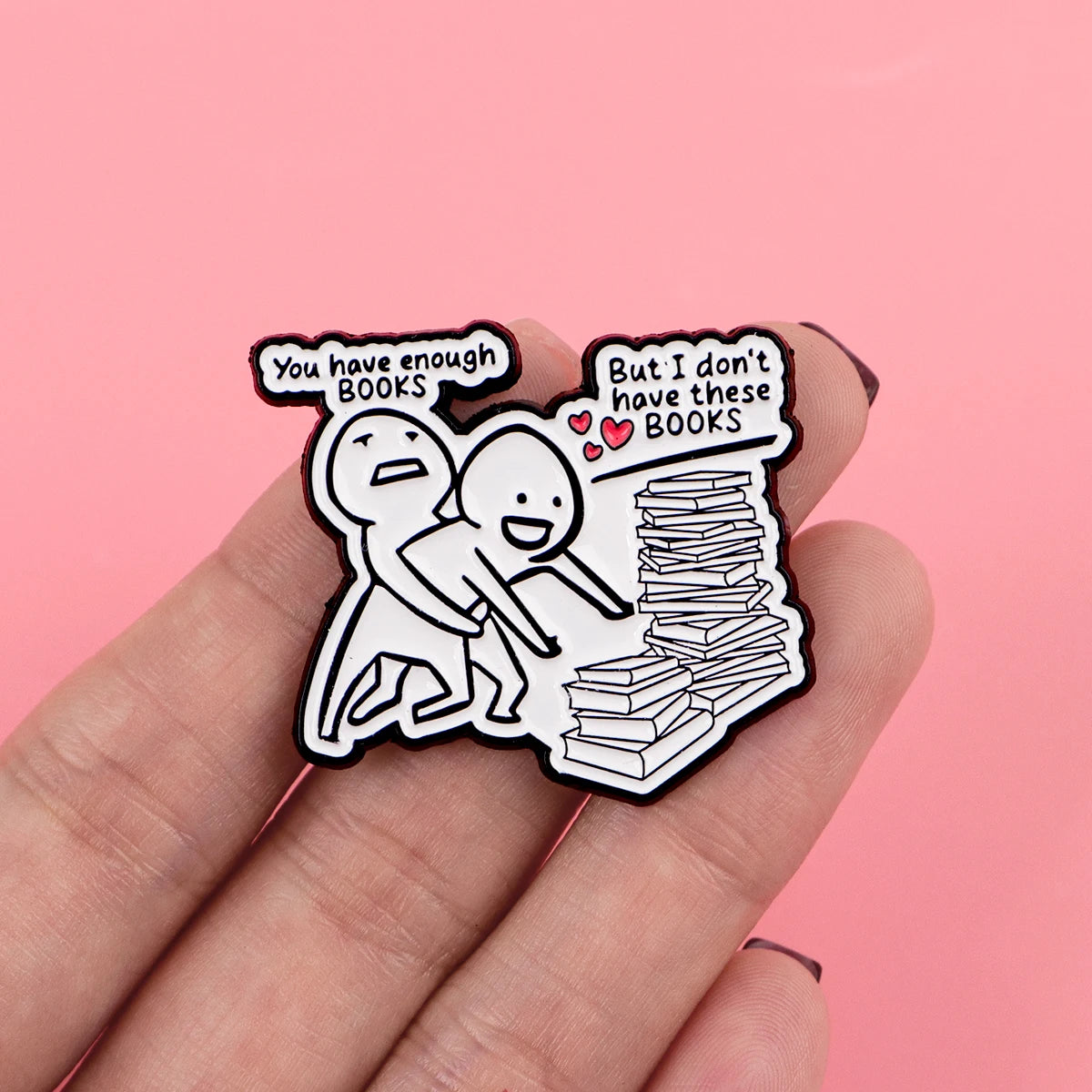 Book Obsession Funny Enamel Pin