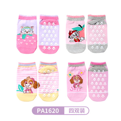 Kids Anti-Slip Floor Socks  of Paw Patrol (4 pairs)