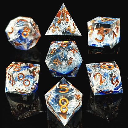 Ice Storm 7 pc Dice Set
