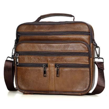 Genuine Leather Men's Office Shoulder Bag