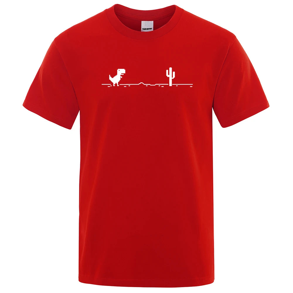 Dinosaurs and Cacti Men's Graphic Tee