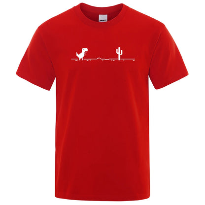 Dinosaurs and Cacti Men's Graphic Tee