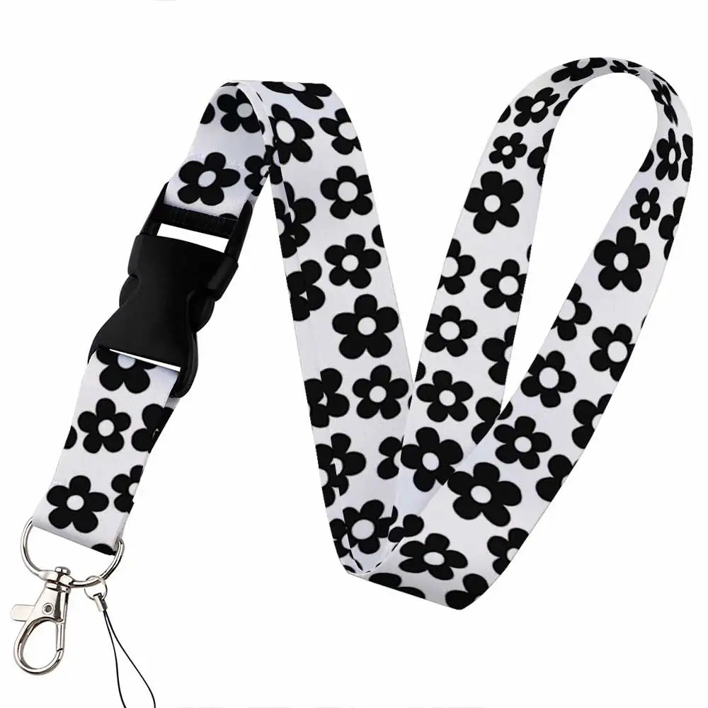 Beautiful Floral Work or School Lanyards
