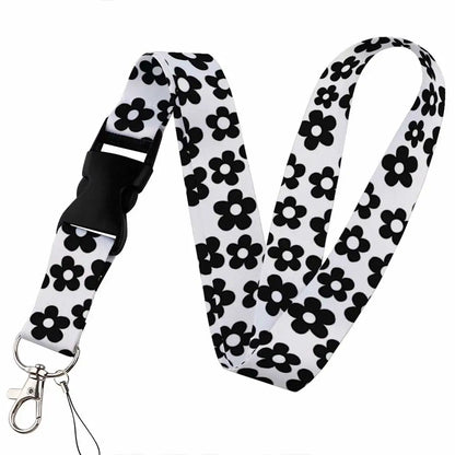 Beautiful Floral Work or School Lanyards