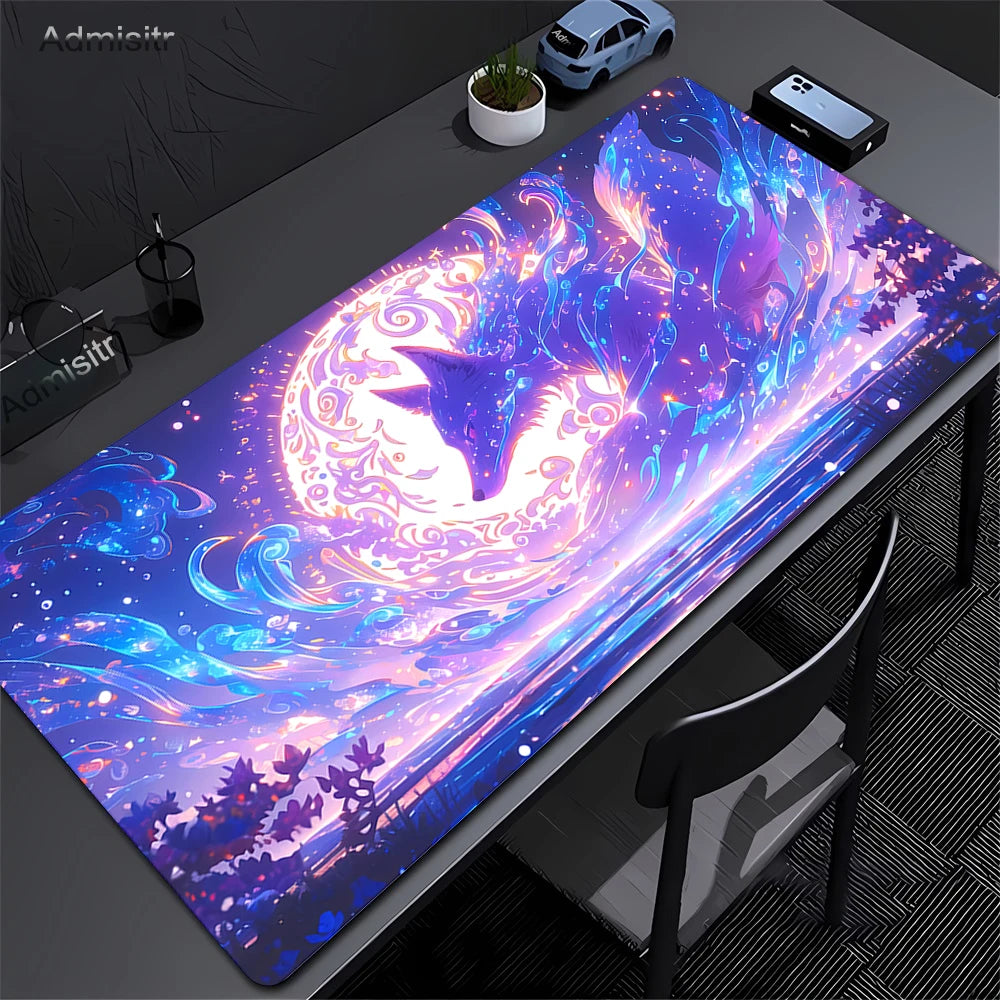 Mythical Fox Landscape Desk and Keyboard Mat