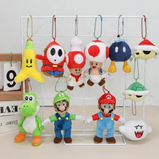 Super Mario Plush Toys Keychains