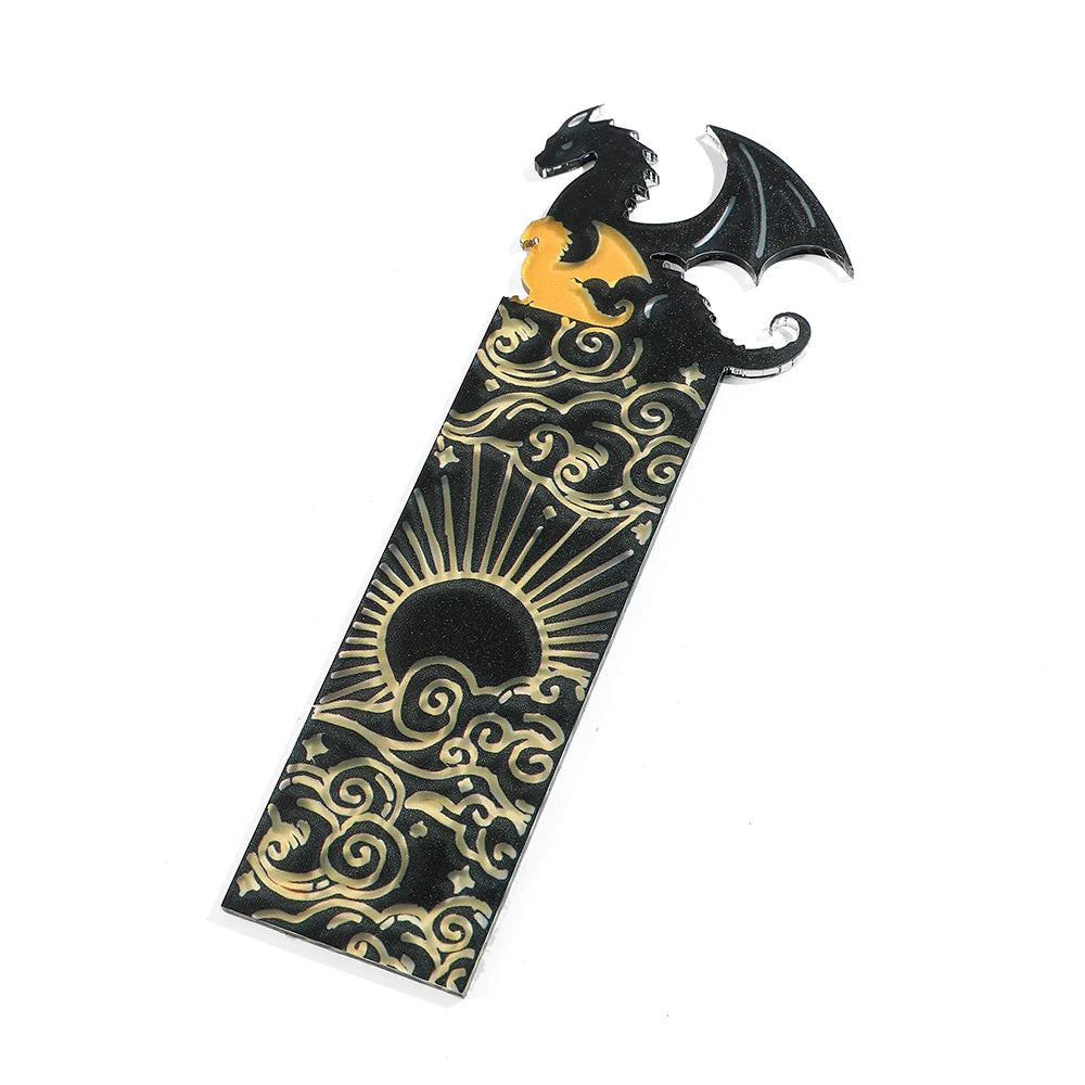 Fourth Wing Dragon Bookmark with Tassels