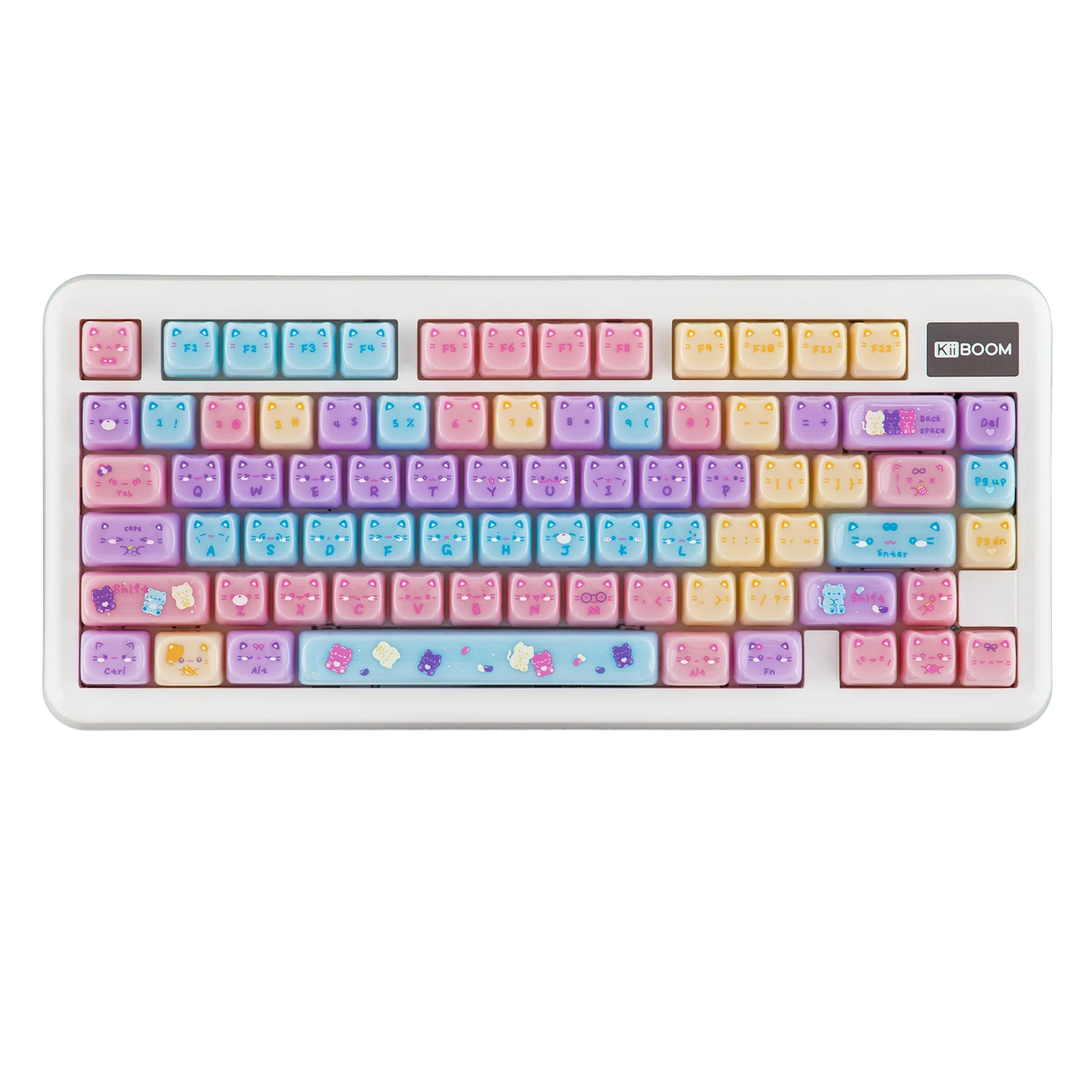 KiiBOOM Meow Pudding Cat Keycap Set 134 pc