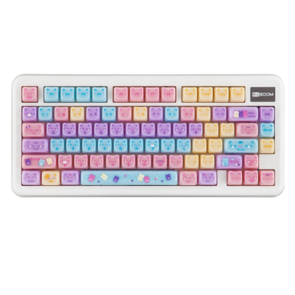 KiiBOOM Meow Pudding Cat Keycap Set 134 pc