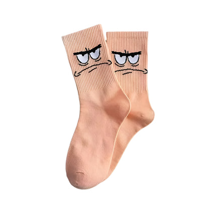 5 pair of Colourful Crew Socks Inspired by SpongeBob