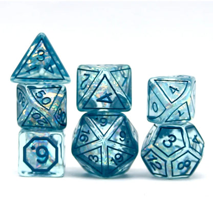Magic Stone Resin Dice Set – Polyhedral RPG Dice