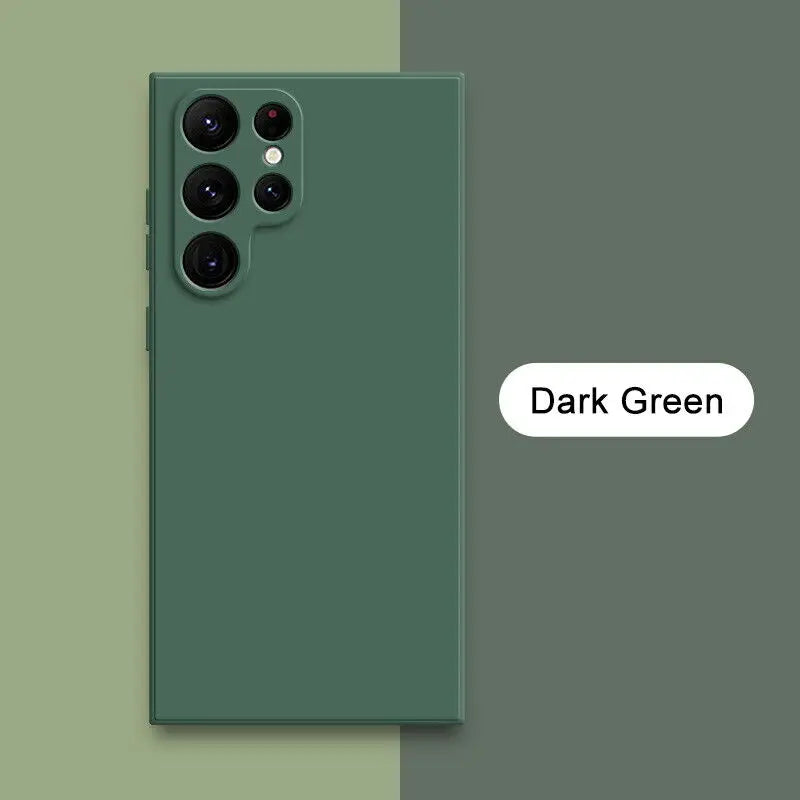 Solid Colour Liquid Silicone Phone Case (for Galaxy)