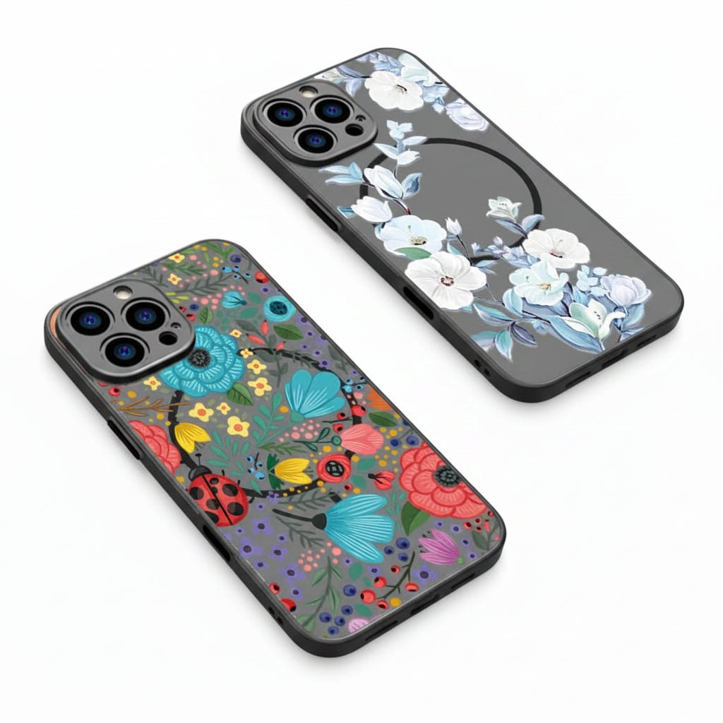 Magnetic Peony Flower Phone Case (for iPhone)