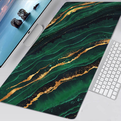 Colourful Marble Keyboard and Mouse Mats