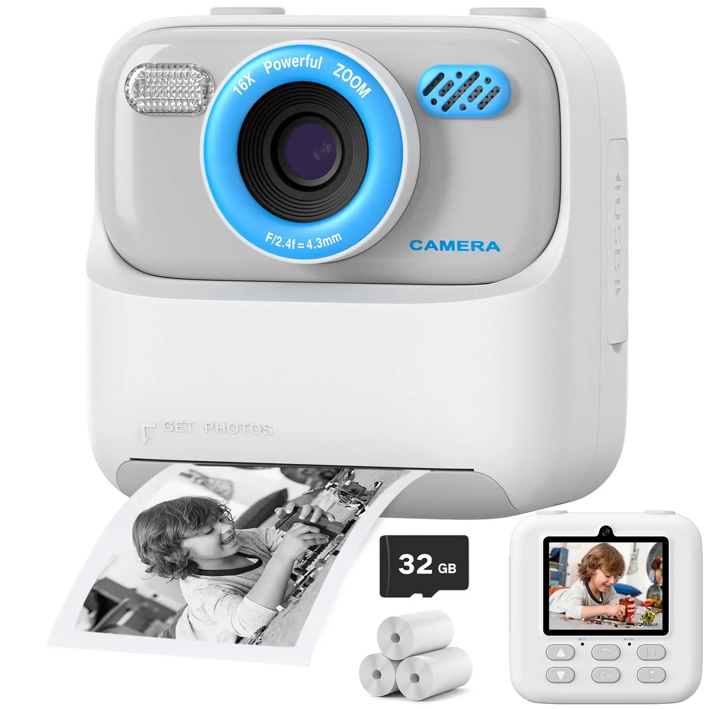 Kids Instant Camera 1080P HD by Amorus