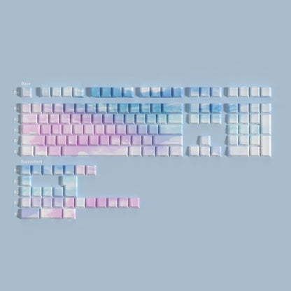 Keyboard Keycap Full Set 131 Keys - Dreamy Sky Side Print