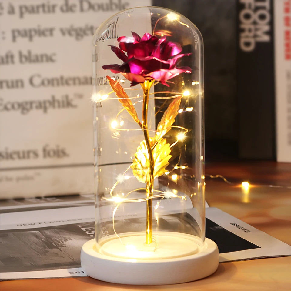 Enchanted Rose LED Dome Light
