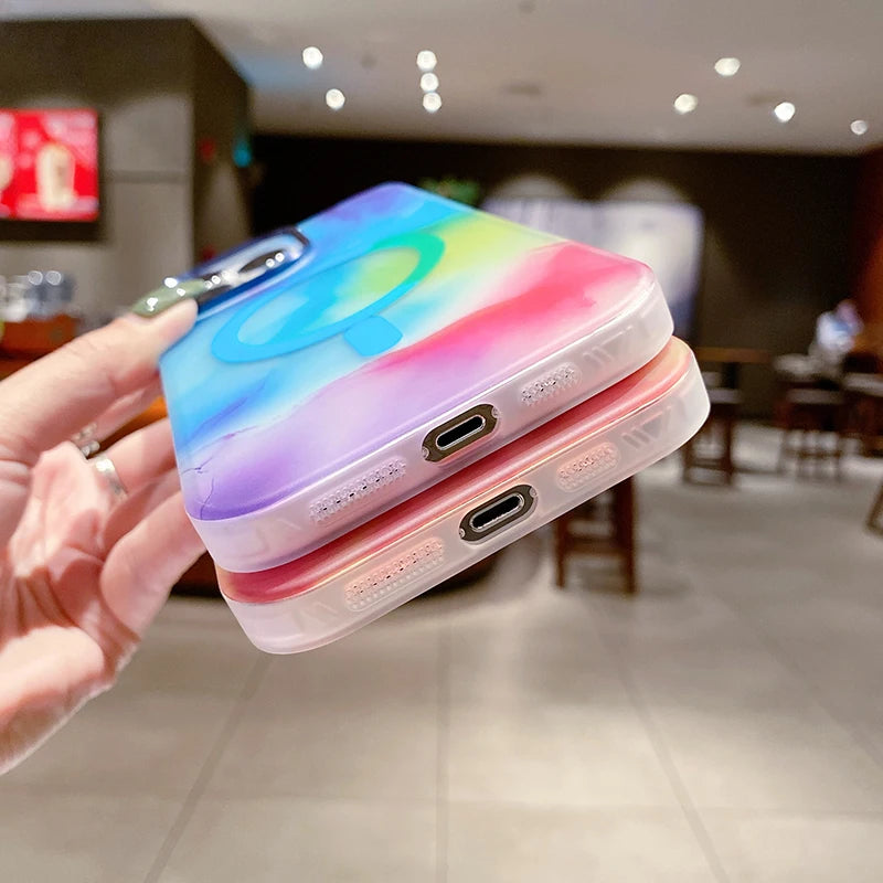 Colourful Tie Dye Magsafe iPhone Case