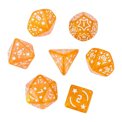 Starry 7 Piece Acrylic Dice Set