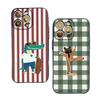 Cute Cartoon Animals Phone Case (for iPhone)