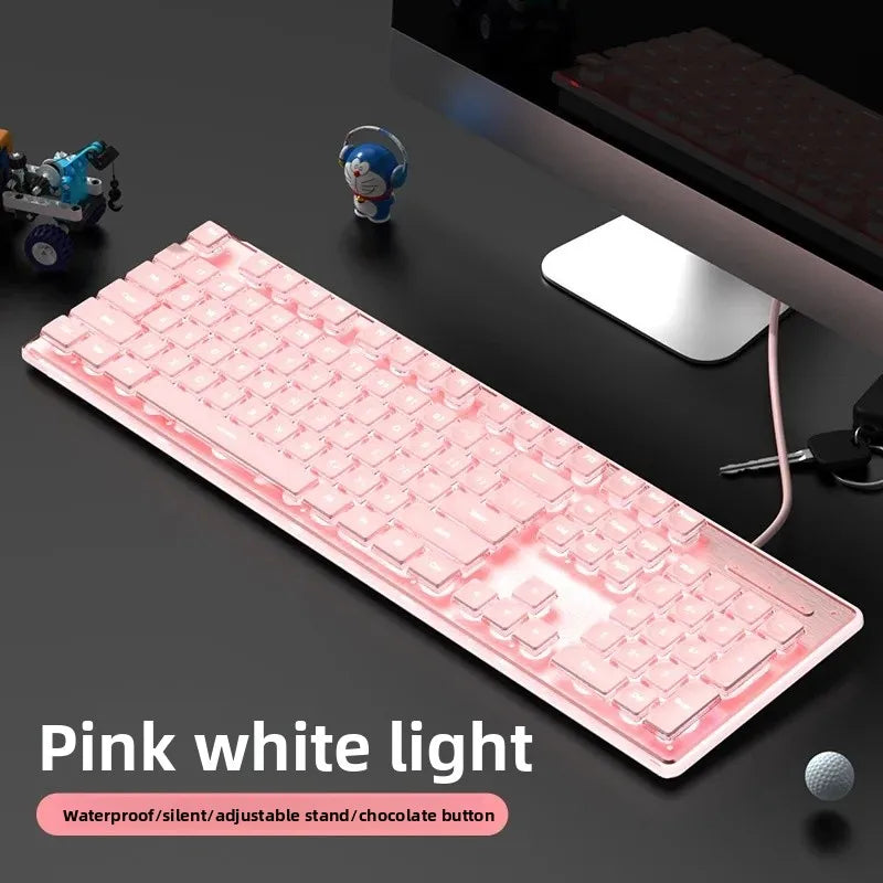Ultra-Thin Silent Wired Mechanical Keyboard