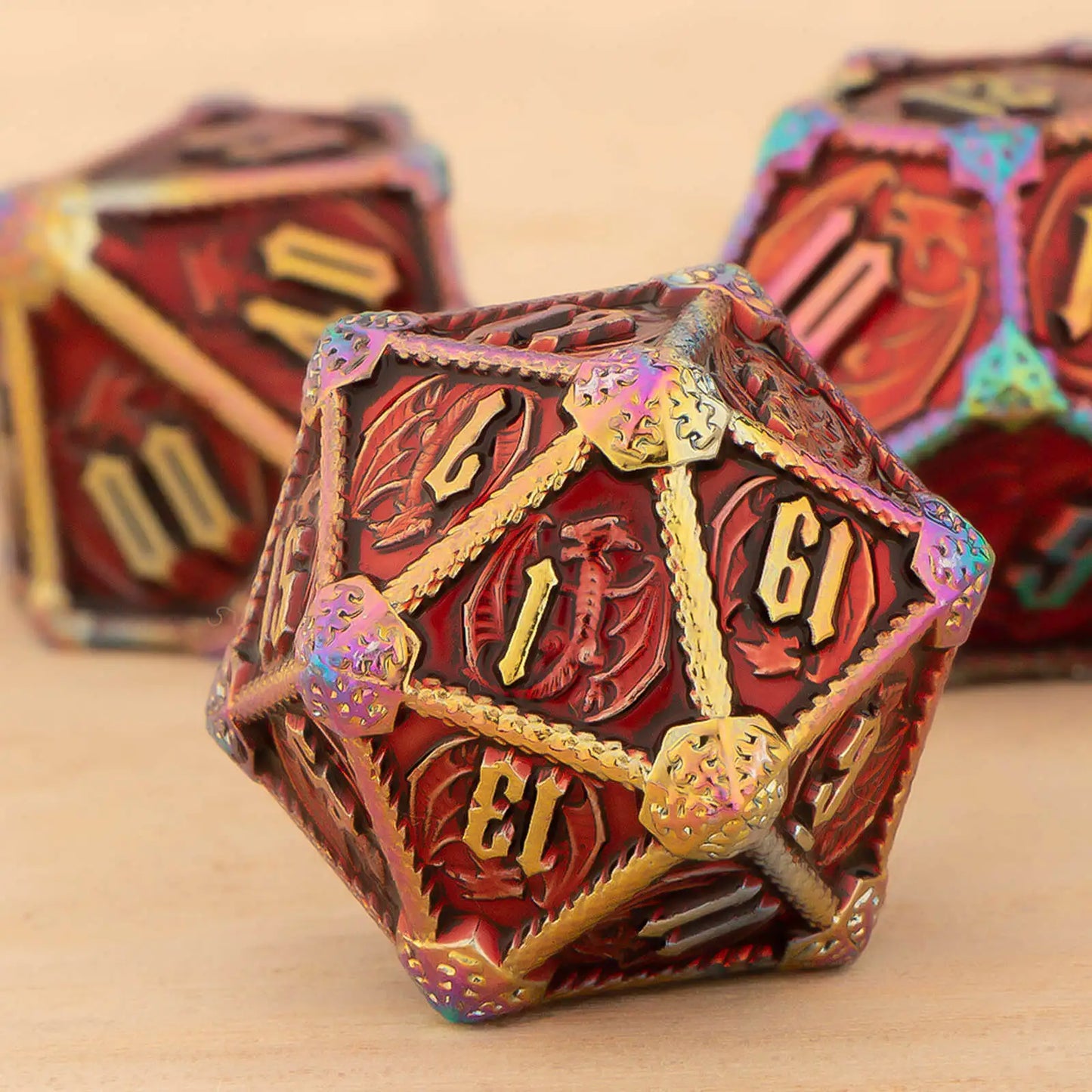 Dungeons and Dragons Metal Dice Set