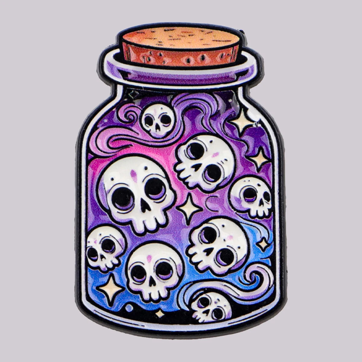 Skull Potion Funny Enamel Pin