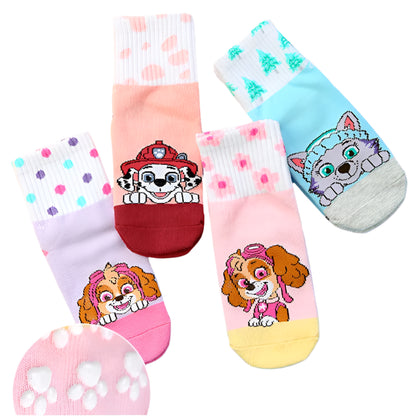 Kids Anti-Slip Floor Socks  of Paw Patrol (4 pairs)